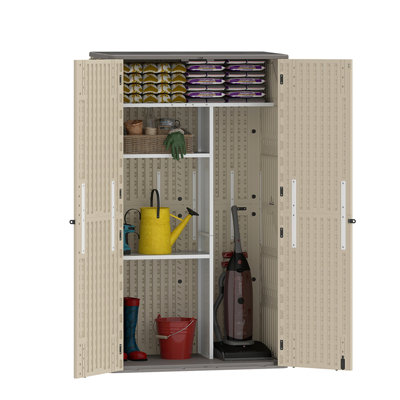 4 ft.W X 2.2 ft. D  50 Cu Ft Vertical Resin Outdoor Storage Shed