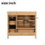 Meuble-lavabo de 36 po en bois avec cadre en bois massif, 2 portes à fermeture douce, 4 tiroirs à fermeture douce, tablette réglable, armoire de rangement moderne