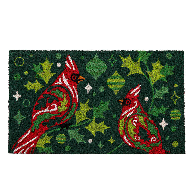 Tapis décoratif cardinal en fibre de coco