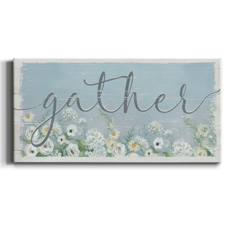 «Gather Garden» - Impression sur toile tendue, H 16 po x l 8 po x P 1 po