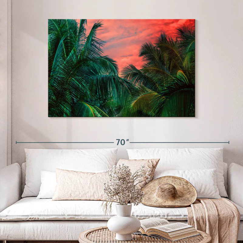 Harnek Jungle Palm Trees, 32" H x 48" W