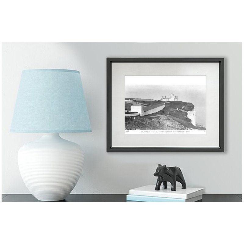 St Margaret's Bay, South Foreland Lowerlight 1898 by Francis Frith - Single Picture Frame Print, 45cm H x 60cm W x 2.3cm D