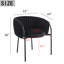 Chaise avec accoudoirs en velours Tykira-142908615-142908614