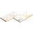 Larvotto 8.3 in. x 11.65 in. Polished Marble and Brass Mosaic Wall Tile (0.67 Sq. Ft. / Sheet)-51028911