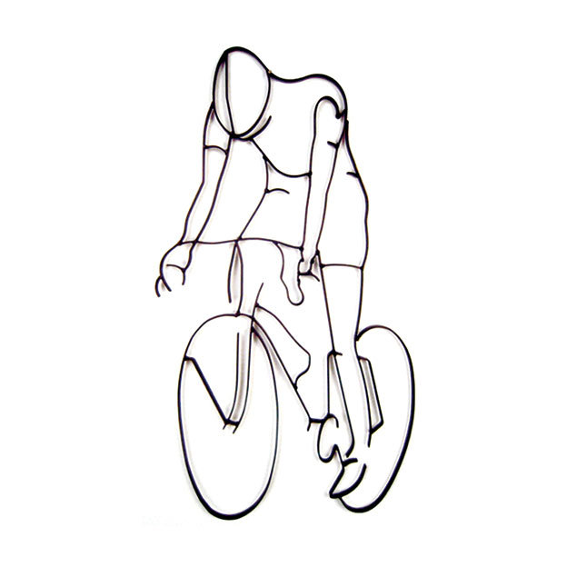 Décoration murale design bicyclist