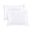 Housse de couette élégante en microfibre avec taies décoratives assorties et fermeture à boutons 4 pièces en tissu blanc matelassé