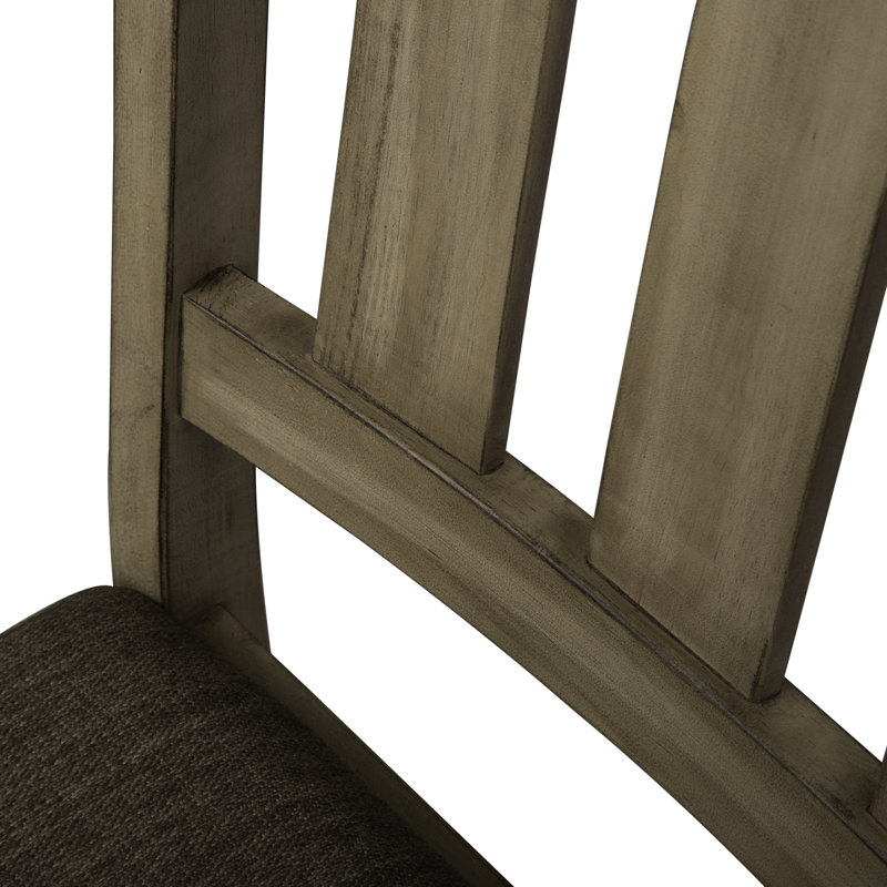 Eleora Slat Back Side Chair w/ Upholstered Seat