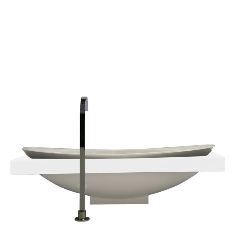 Suave 78.75'' L Soaking Bathtub, Matte White