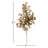 27" Artificial Fall Gilded Gold Spray, Gold-Green