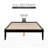 Marialana Contemporary Solid Wood Platform Bed with 13 Support Slats-2014991626-2014991625