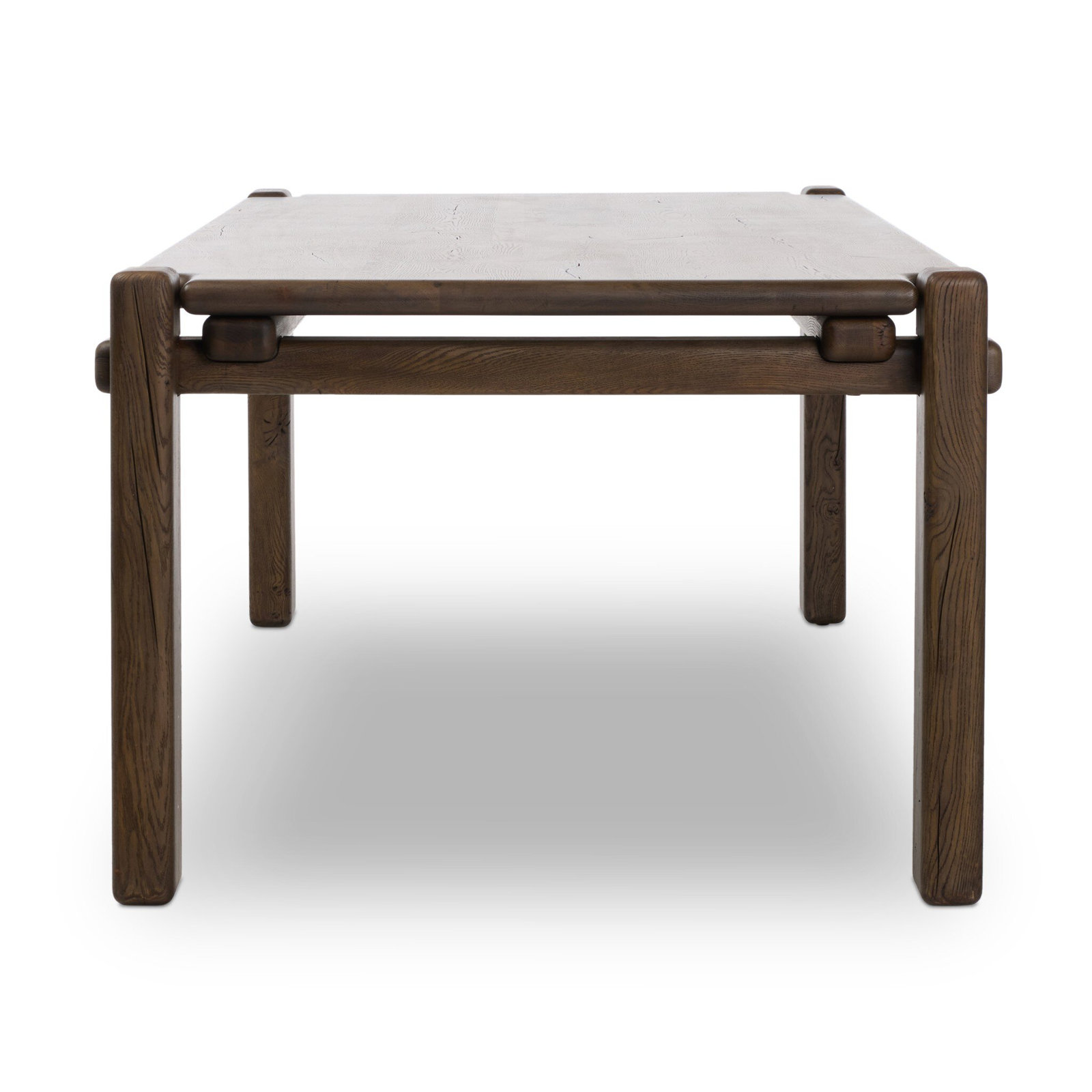 Garth 120 " Oak Dining Table, Gray Reclaimed French Oak