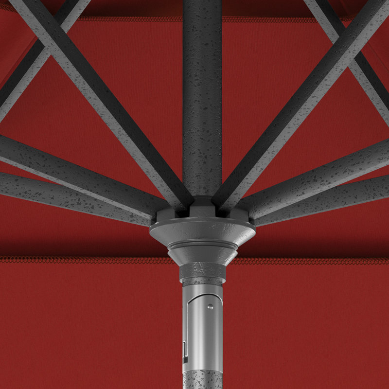 Parasol de marché 11 'Housel, Rouge - oléfine