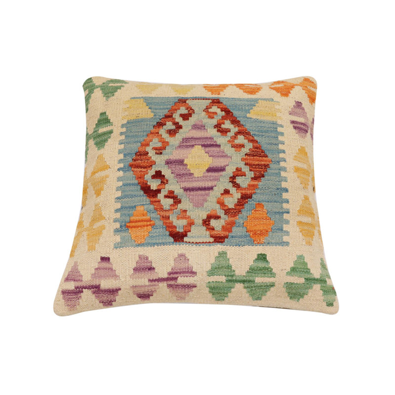 Housse et insert de coussin carré 100% laine 