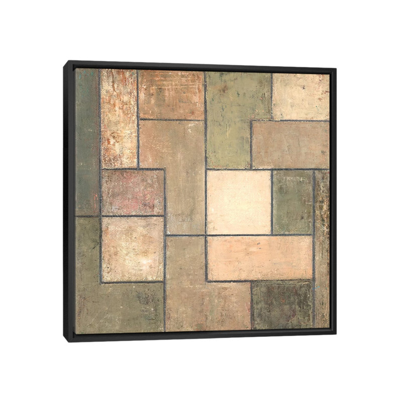 Natures Neutrals 1 Piece Painting on Canvas, 45.72cm H x 45.72cm W x 3.81cm D, Black Framed