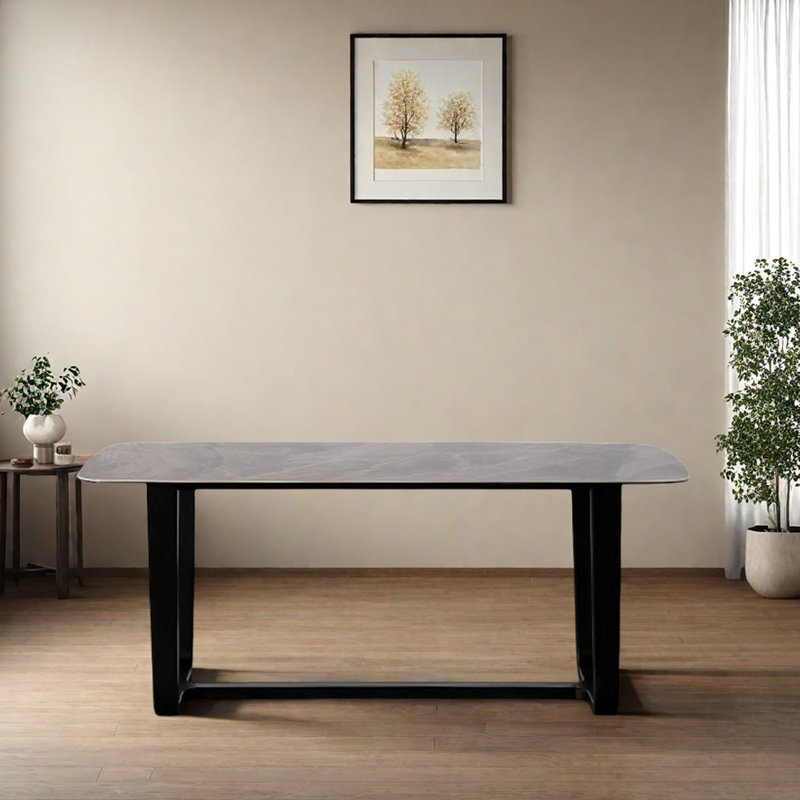 Table de salle à manger durable, H 29,92 po x L 62,99 po x l 31,49 po