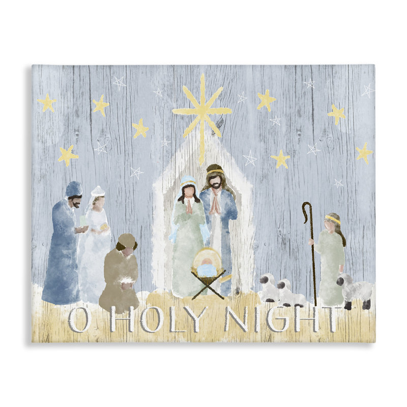 Crèche de Noël crèche de Noël, affiche de Noël, H 16 po x l 20 po