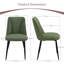 Modern Linen/Suede Upholstered Dining Chair with 8cm Thickened Cushion-417306419-417306424
