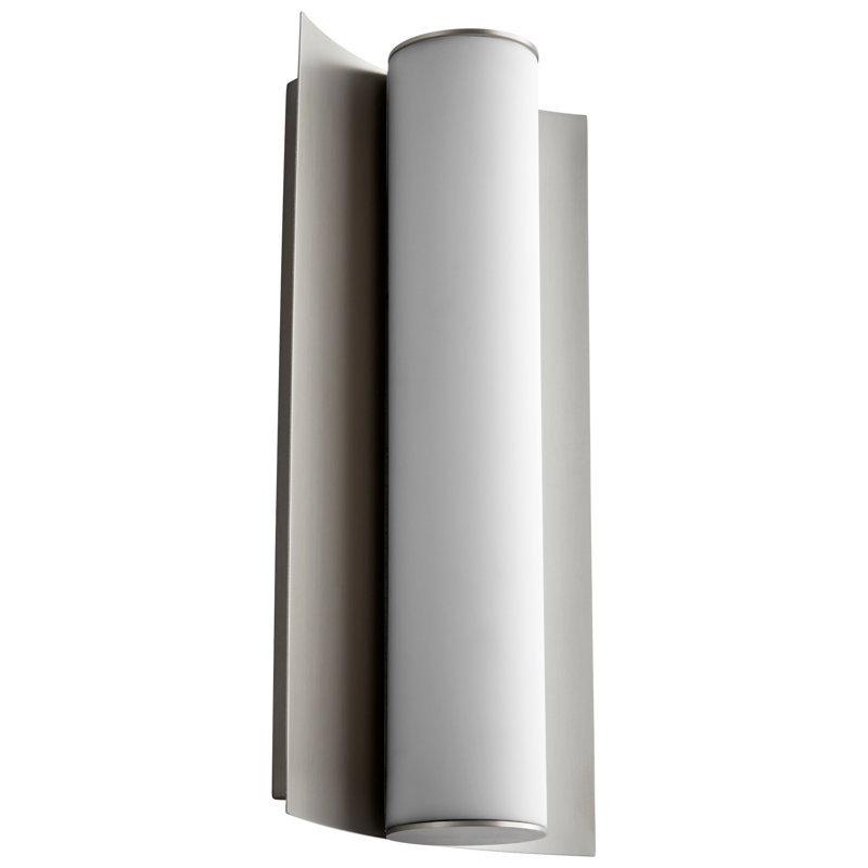 Garrus LED Armed Sconce, Satin Nickel