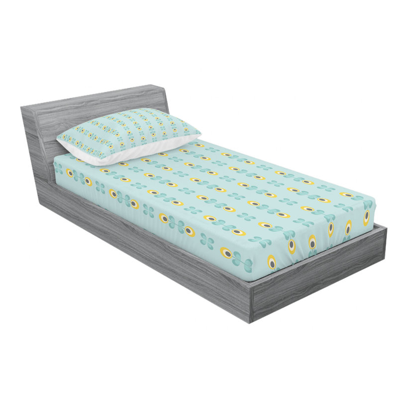 Microfiber Sheet Set, Twin Sheet Set with Fitted Sheet