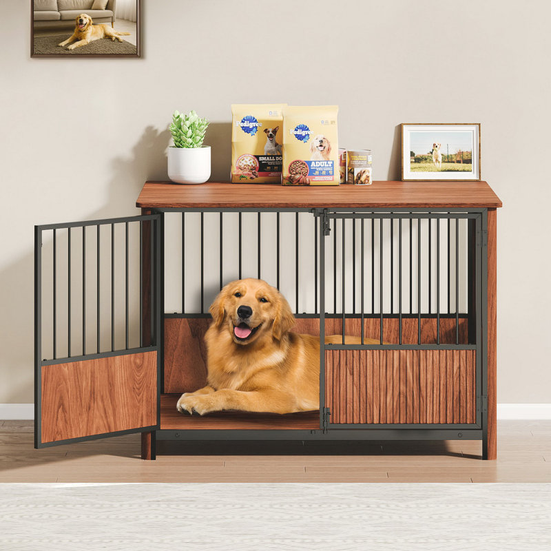 Table de bout cannelée 43 po pour chiens de grande et moyenne taille
