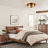 Boatner Flush Mount Ceiling Light With Clear Hammered Glass-255438388