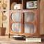 Buffet en noyer massif de style Mid-Century