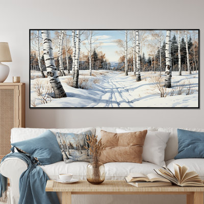 Winter Birch Wood Forest II - Tree Birch Wall Art