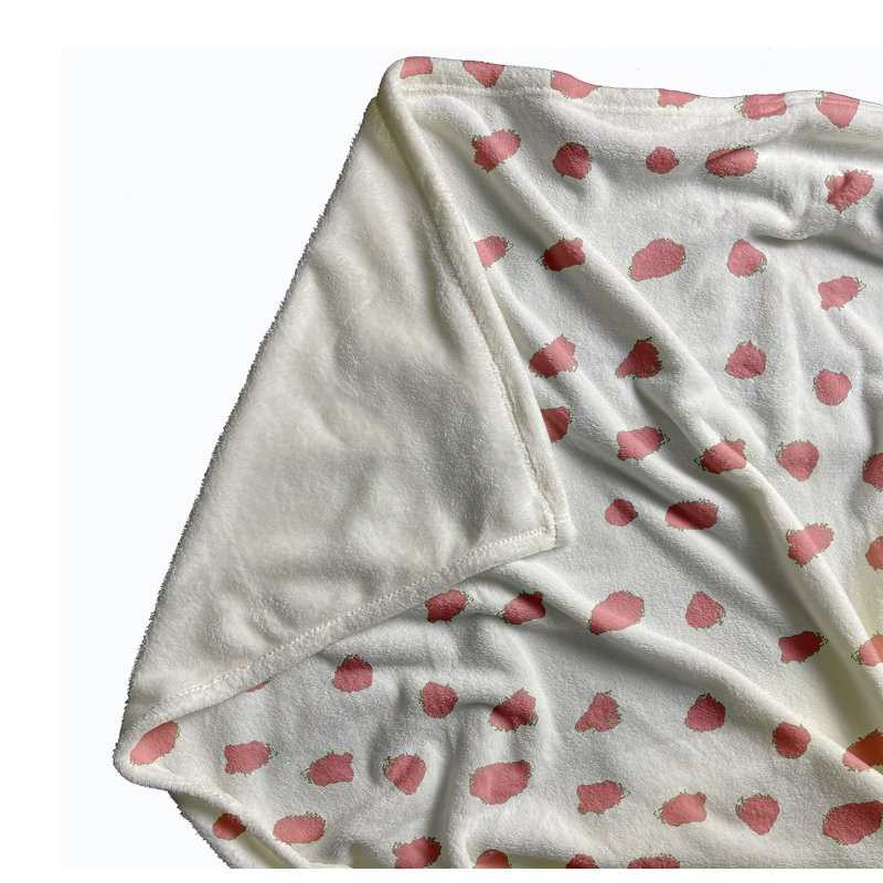 Jeté de printemps 50 po x 60 po Dot Of Spots, Glaçage rose, L 30 po x L 39,75 po