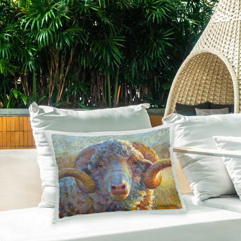 Abstract Outdoor Throw Pillow
