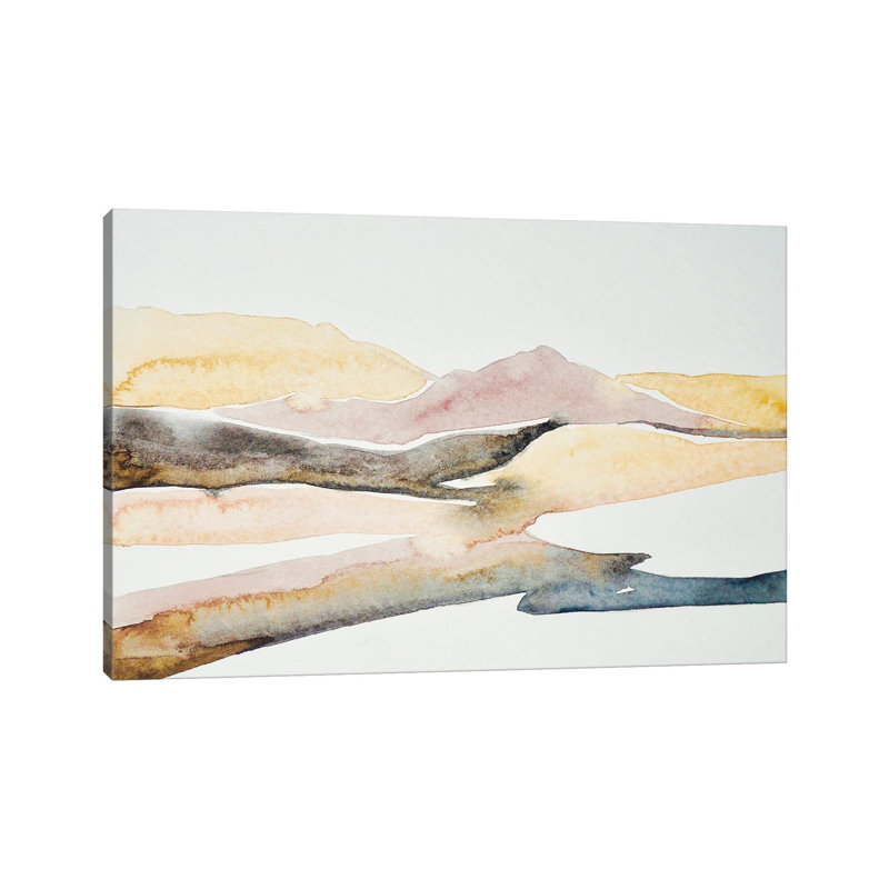 Abstract Desert by Luisa Millicent - Wrapped Canvas Painting, 20.32cm H x 30.48cm W