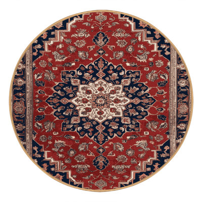 Machine Washable Persian Brown Area Rug