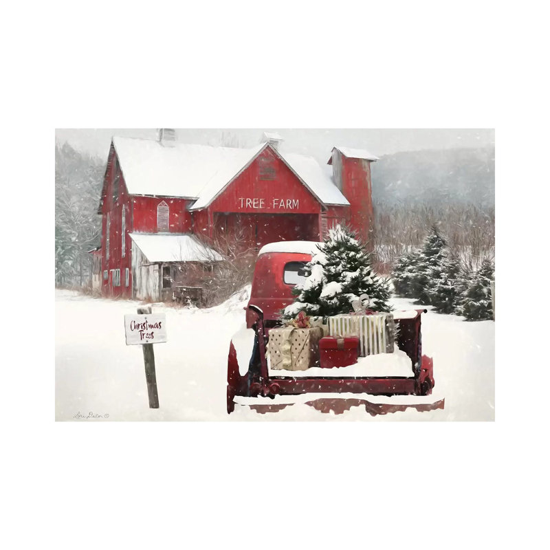 Tree Farm Christmas by Lori Deiter - Wrapped Canvas Print, Wrapped Canvas, 101.6 cm H x 66.04 cm W x 1.91 cm D