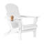 Chaise Adirondack pliante, chaises Adirondack en plastique texturé en bois avec porte-gobelet, chaise de foyer d'extérieur en PEHD résistant aux intempéries, chaises de patio pour le jardin, la cour, la terrasse, 380 lb-1242220430