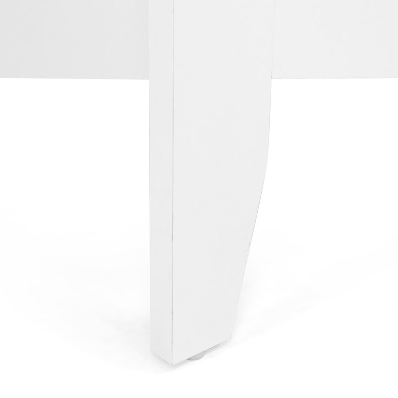 1 Drawer Nightstand, White, Individual