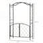 Treillis arqué en métal avec barrière Outsunny