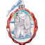 2'' Handmade Glass Holiday Shaped Ornament