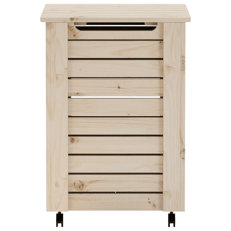 Solid Wood Laundry Cart