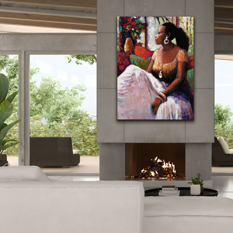 «Peaceful Moment» par Monica Stewart, H 54 po x l 40 po x P 1,5 po