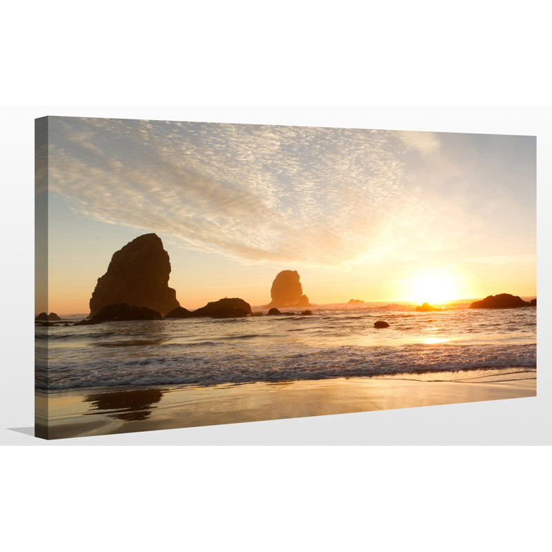 « par the shore », reproduction de photo sur toile tendue, H 18 po x l 30 po x P 1 po