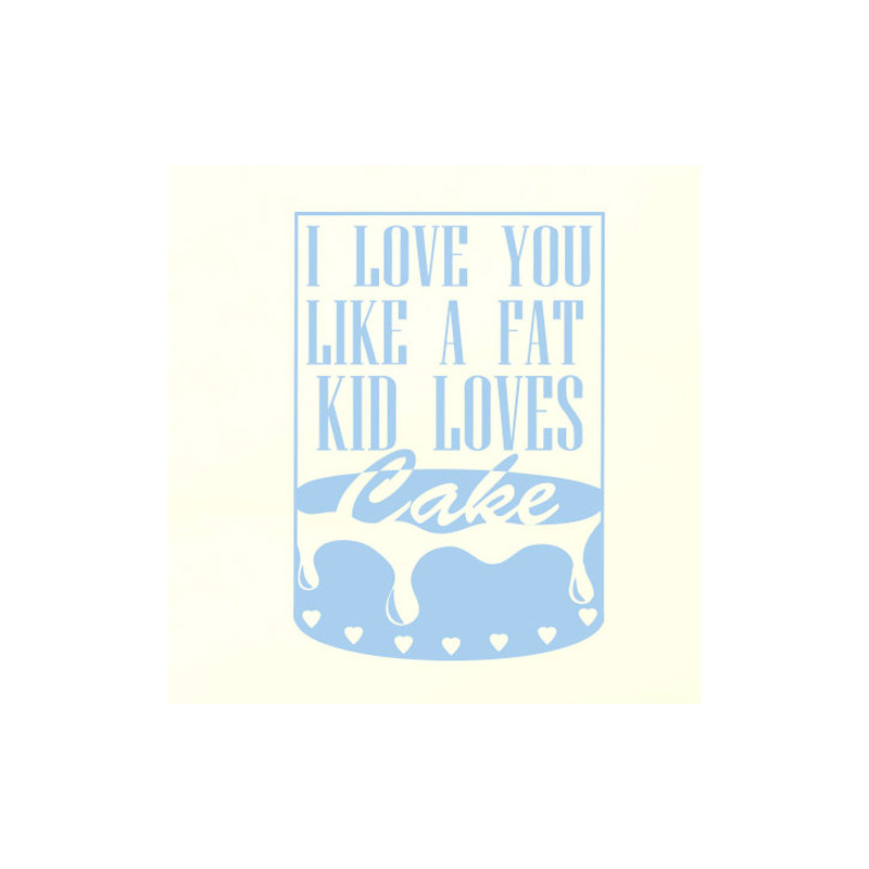 Non-Wall Damaging Wall Decal, Light Blue, Large