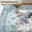 Rectangle 180 cm x 120 cm Vintage Look Knitted Washable Area Rug-2073462437
