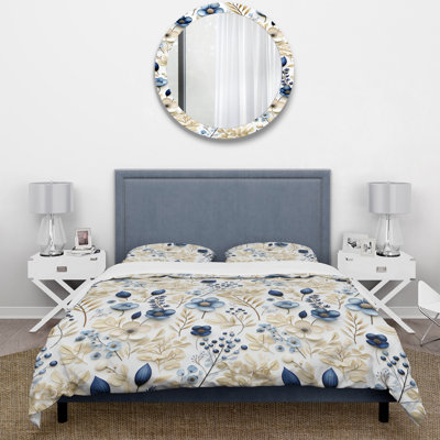 Natural Plant Fusion Floral Duvet Cover