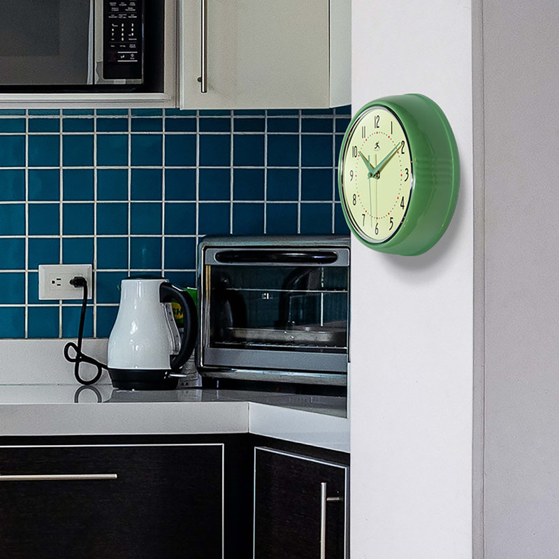 Desdra Wall Clock, Small, Green