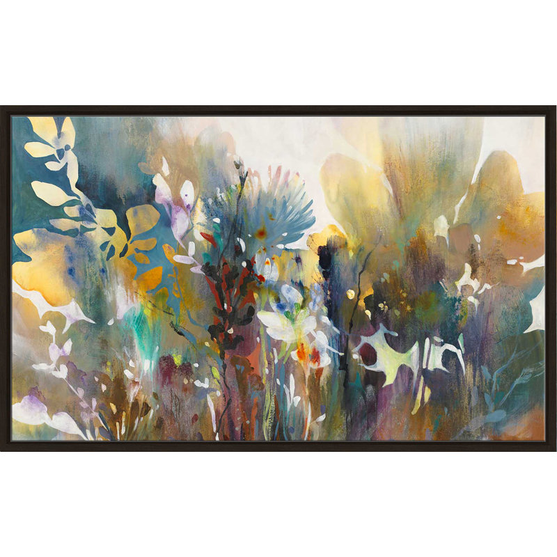 Heartfelt - peinture à cadre flottant, Cadre flottant espresso, H 39,5 po x l 63,5 po x P 2 po