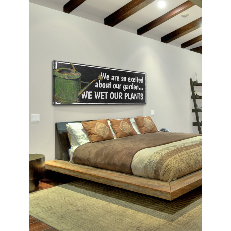 Watering Chalk - Wrapped Canvas Print, 25 cm H x 76 cm W