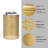 Arvil Golden Round Metal End Table(set of 2)