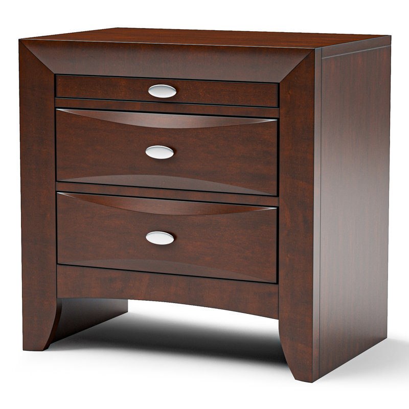 Lakiesha 6-Piece Bedroom Set, Queen, Brown, 5 Pcs: Bed, 2 Nightstands, Dresser, Mirror