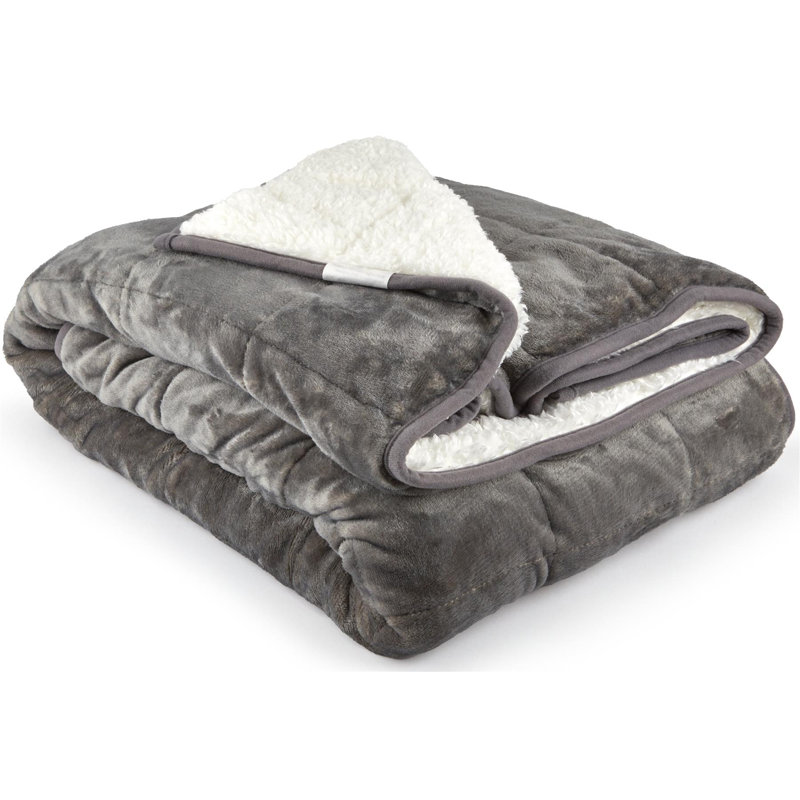 Rosia Weighted Throw Blanket, Grey