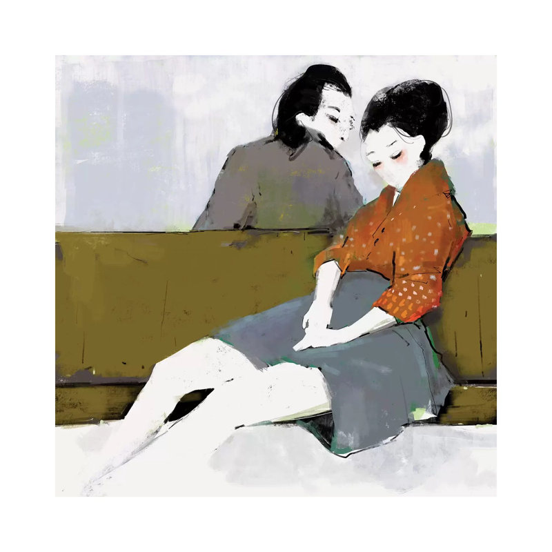 Strangers 1 Piece Wrapped Canvas Wall Art, 30.48cm H x 30.48cm W