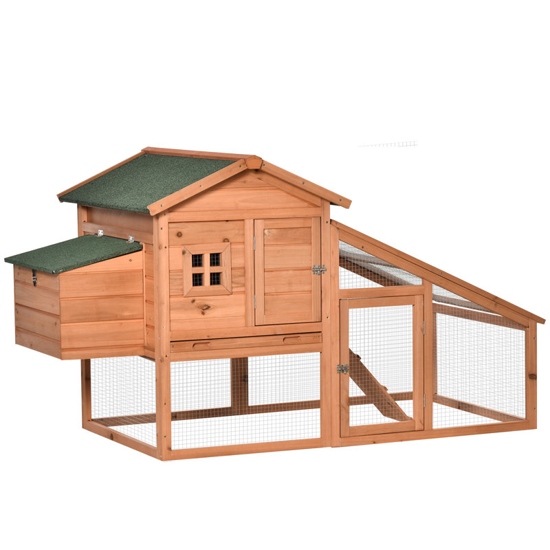 Poulailler 18 pieds carrés Esteline pour 4 poulets Esteline, H 39,25 po x l 69 po x P 37,5 po, Jaune